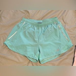 Bright blue running shorts